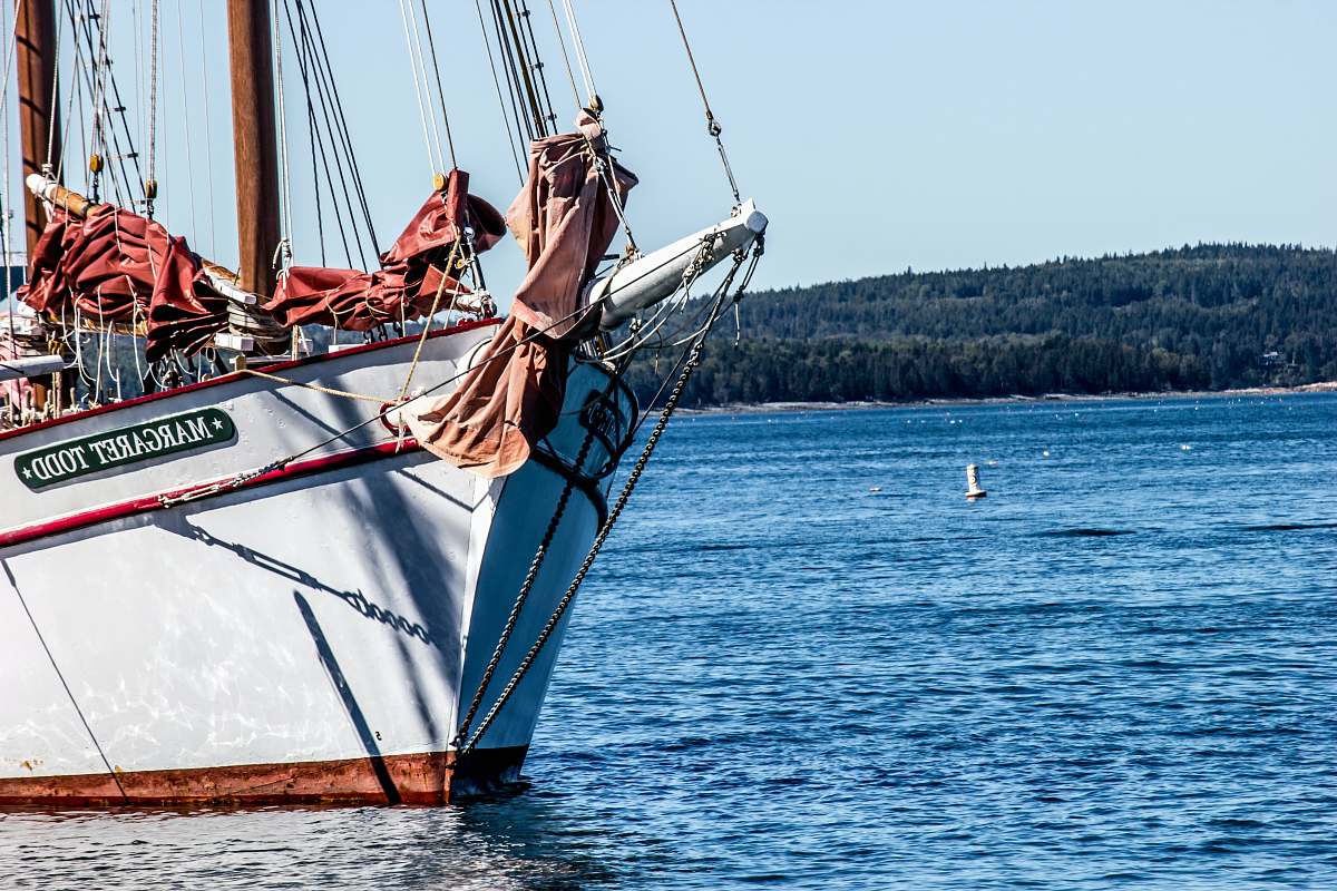 bar harbor white and red boat on water during daytime united states